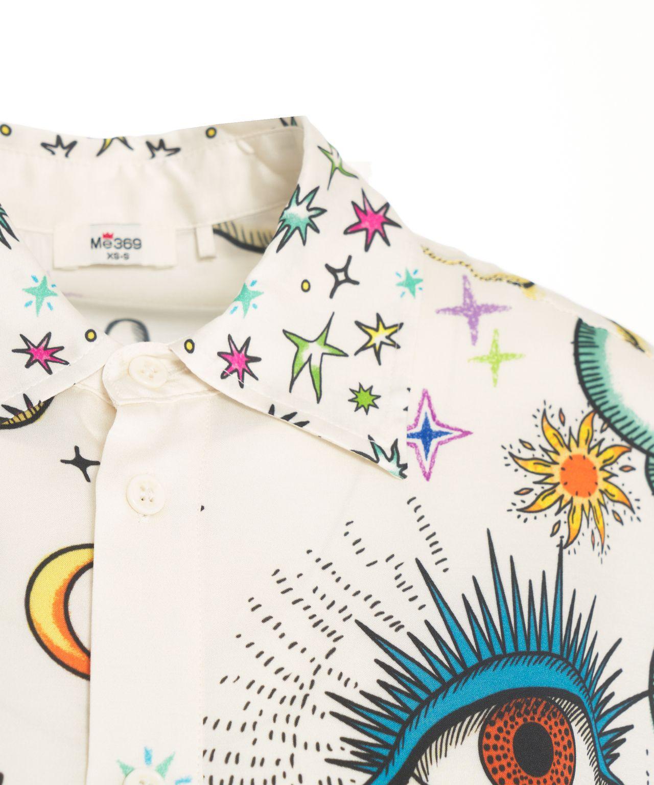 Satin blouse with print Product Image