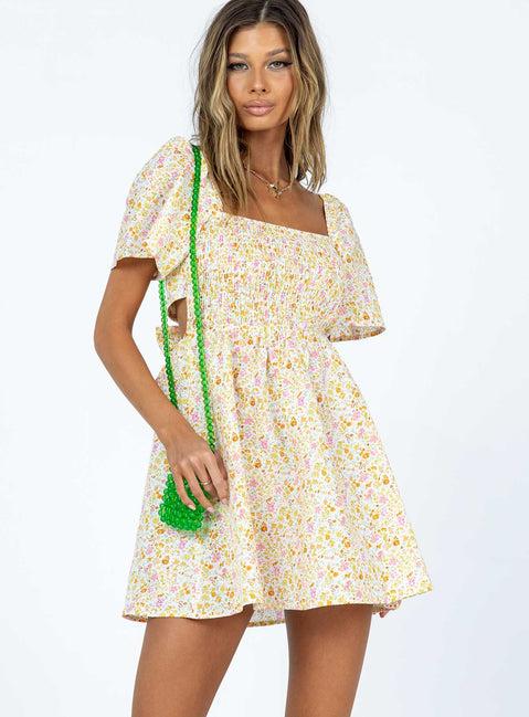 Summer Nights Mini Dress Floral Product Image