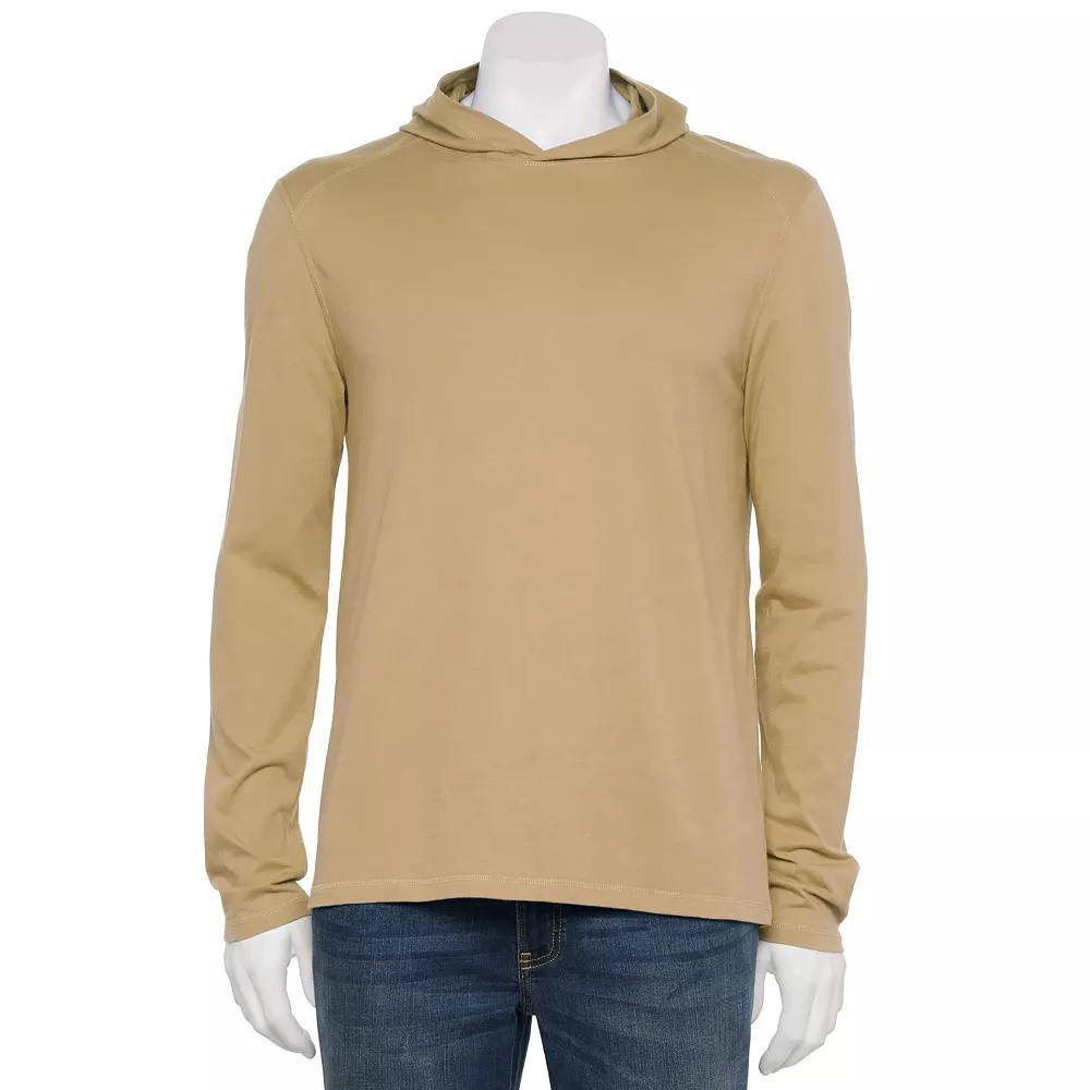 Men's Sonoma Goods For Life® Long Sleeve Hoodie, Size: XXL, Texas Beige Product Image