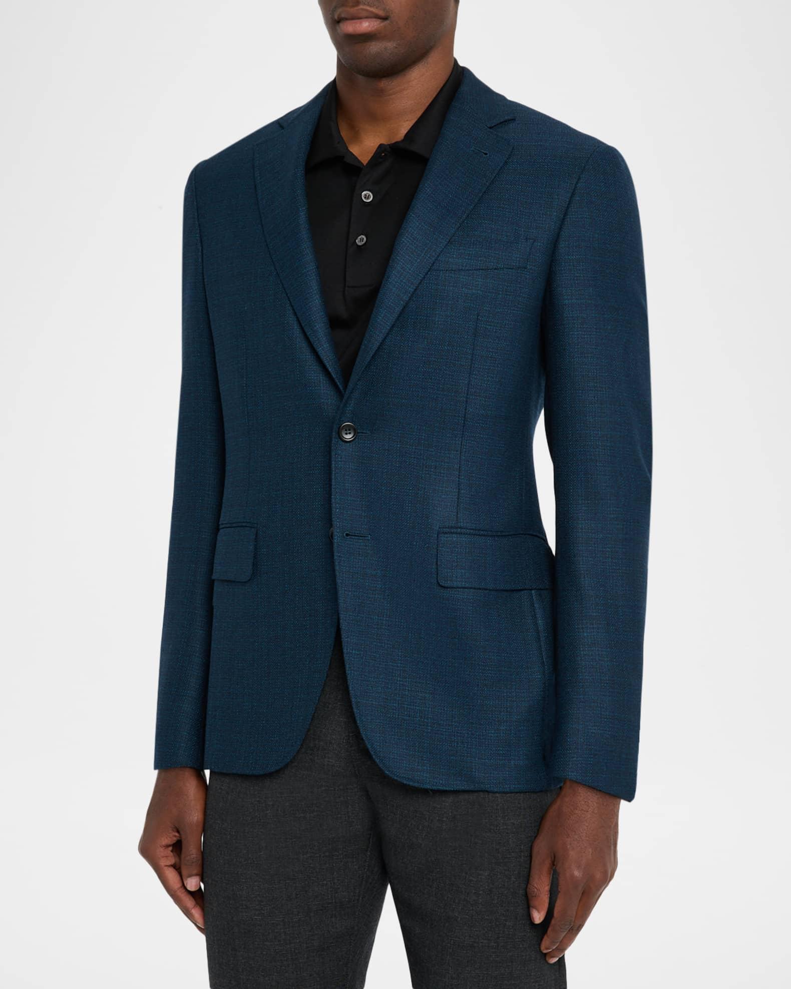 Men's Wool Textured Notch Lapel Sport Coat Product Image