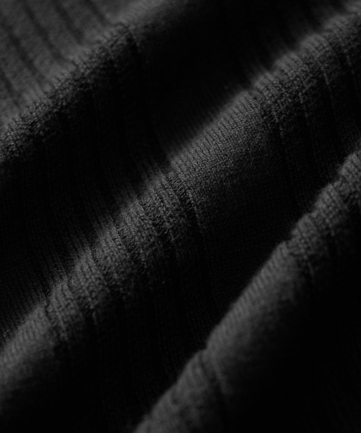 Cropped Silk-Cotton Sweater Polo Product Image