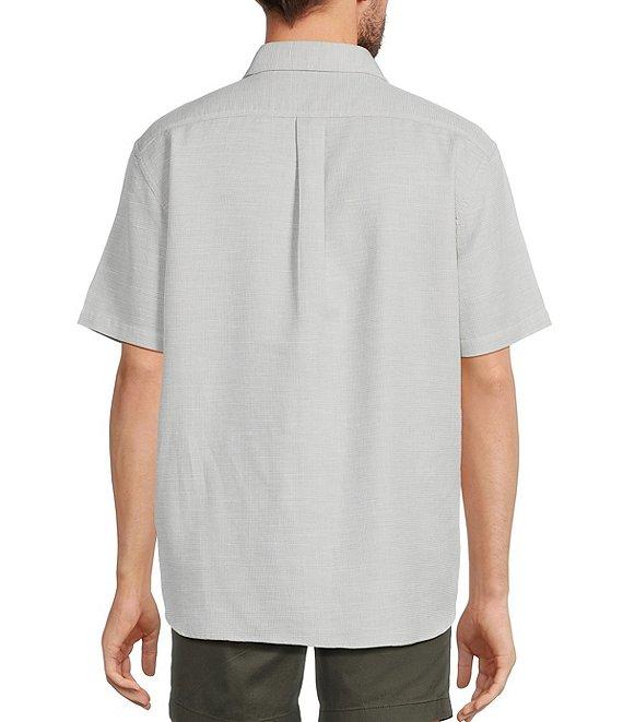 Roundtree & Yorke Short Sleeve Textured Solid Sport Shirt Product Image