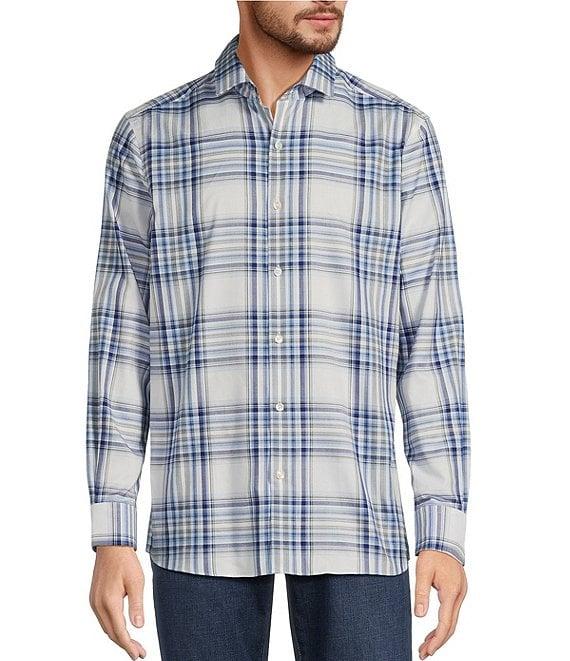 Hart Schaffner Marx The Mr. Classic Collection Long Sleeve Plaid Coatfront Shirt Product Image