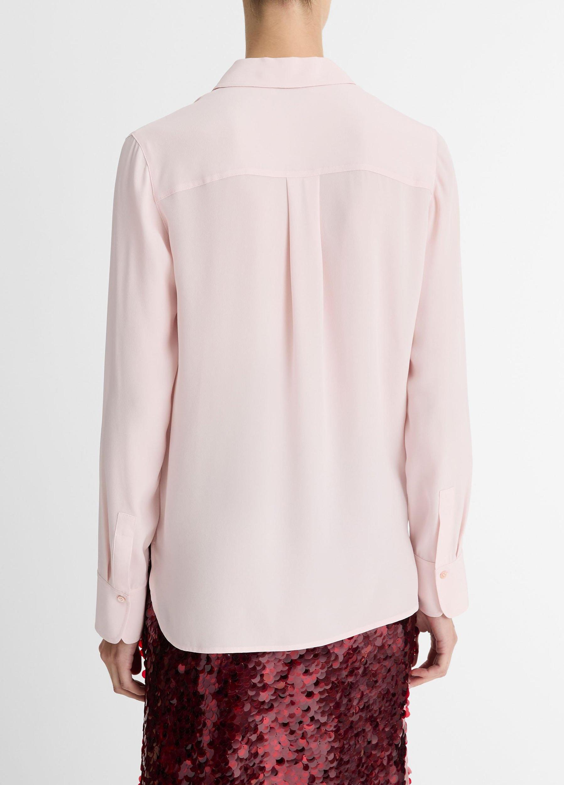 Silk Slim-Fit Blouse Product Image