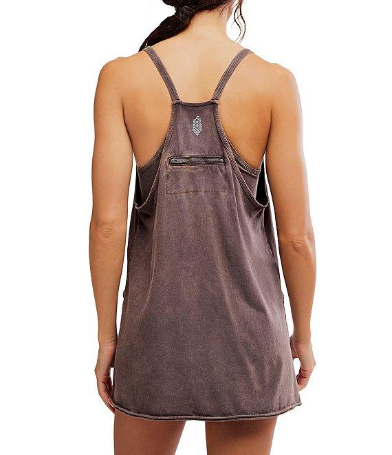 Free People FP Movement Hot Shot Scoop Neck Sleeveless Patch Pocket Mini Dress Product Image