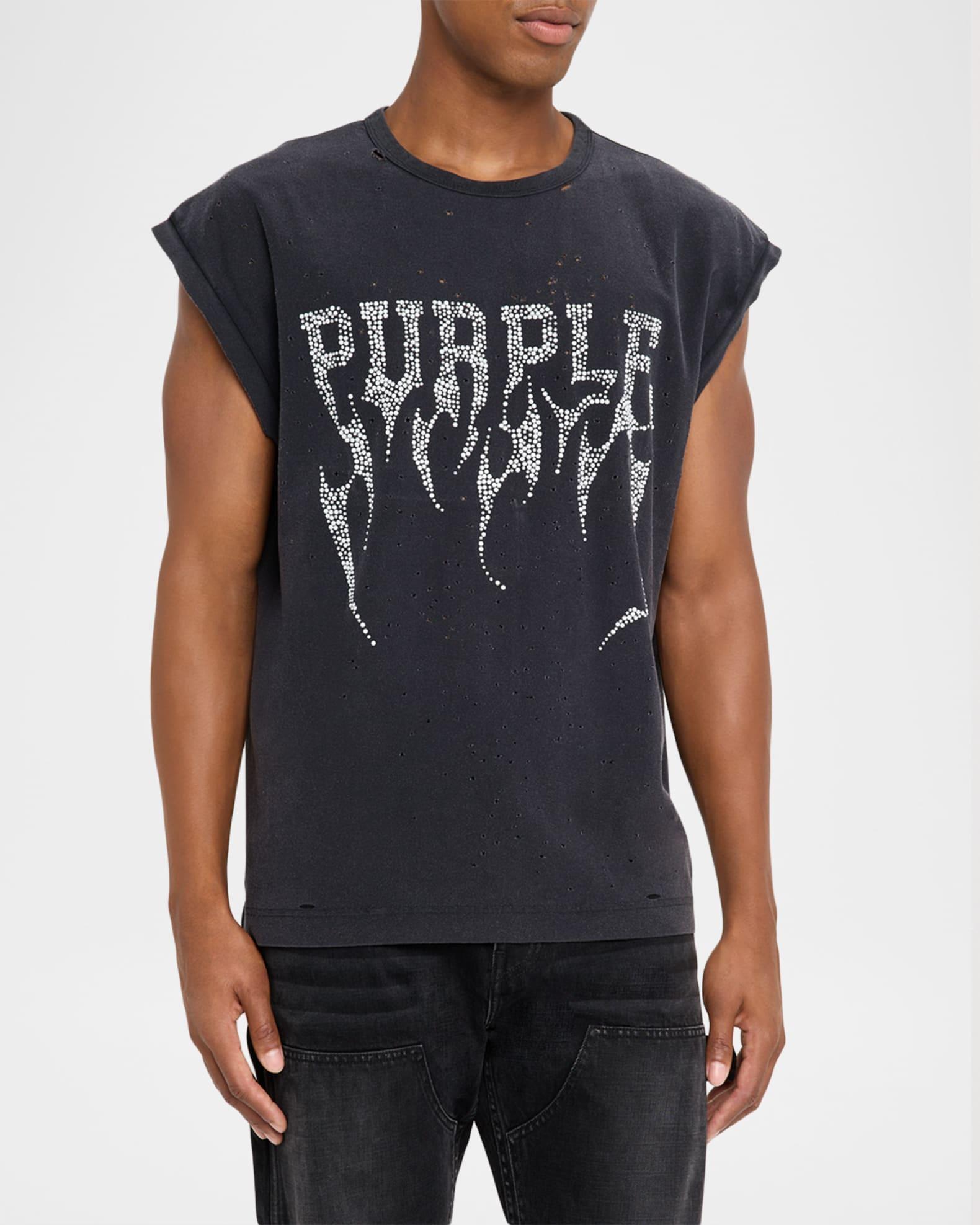 Men's Jersey Crystal Logo Sleeveless T-Shirt Product Image