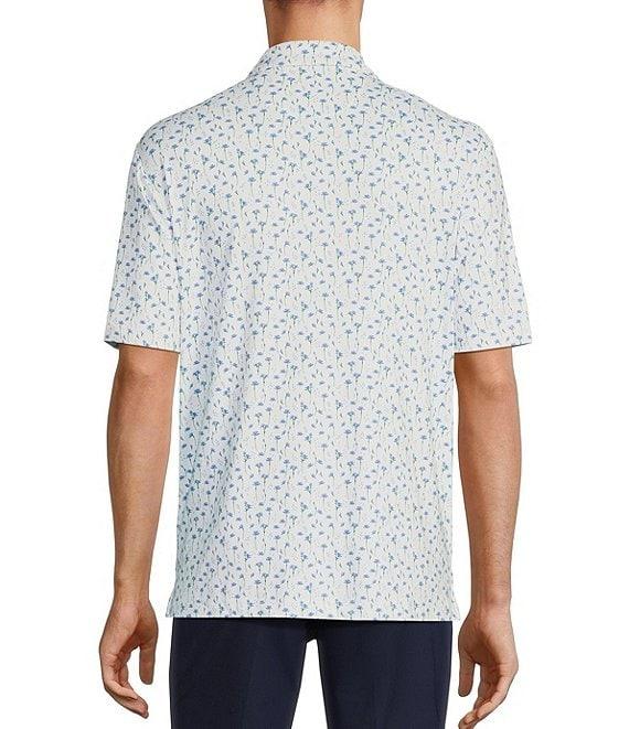 Roundtree & Yorke Big & Tall Performance Floral Print Polo Shirt Product Image