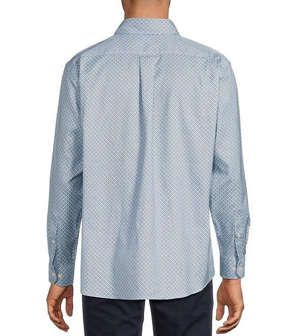 Roundtree & Yorke Big & Tall Long Sleeve Floral Print Oxford Sport Shirt Product Image