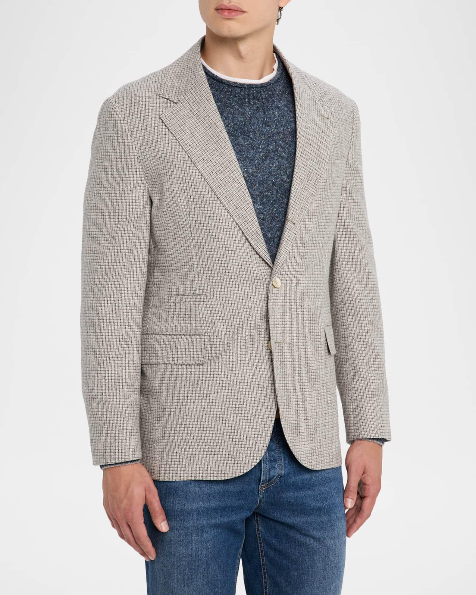 Men's Micro-Check Houndstooth Sport Coat Product Image