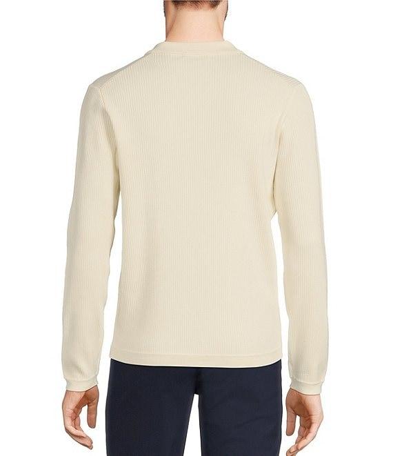 Murano Performance Textured Long Sleeve Johnny Sweater Product Image