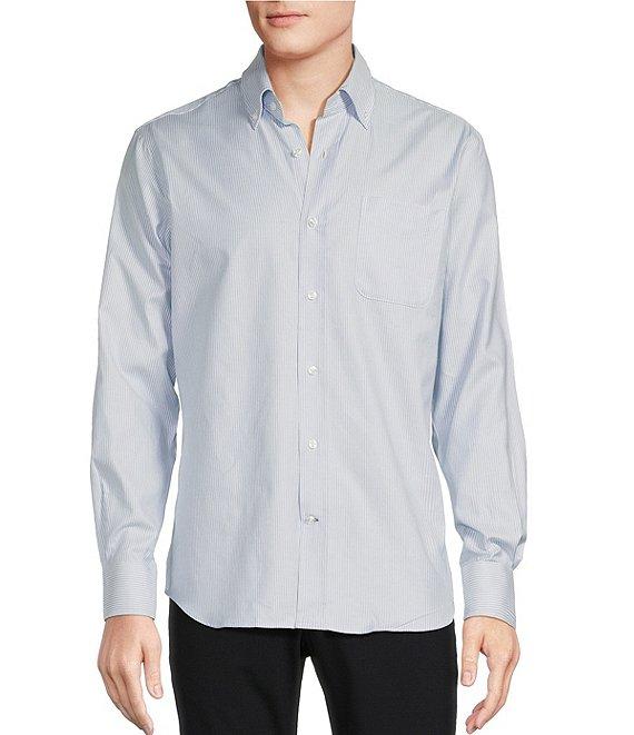 Daniel Cremieux Signature Label Canclini Stripe Long Sleeve Woven Shirt Product Image