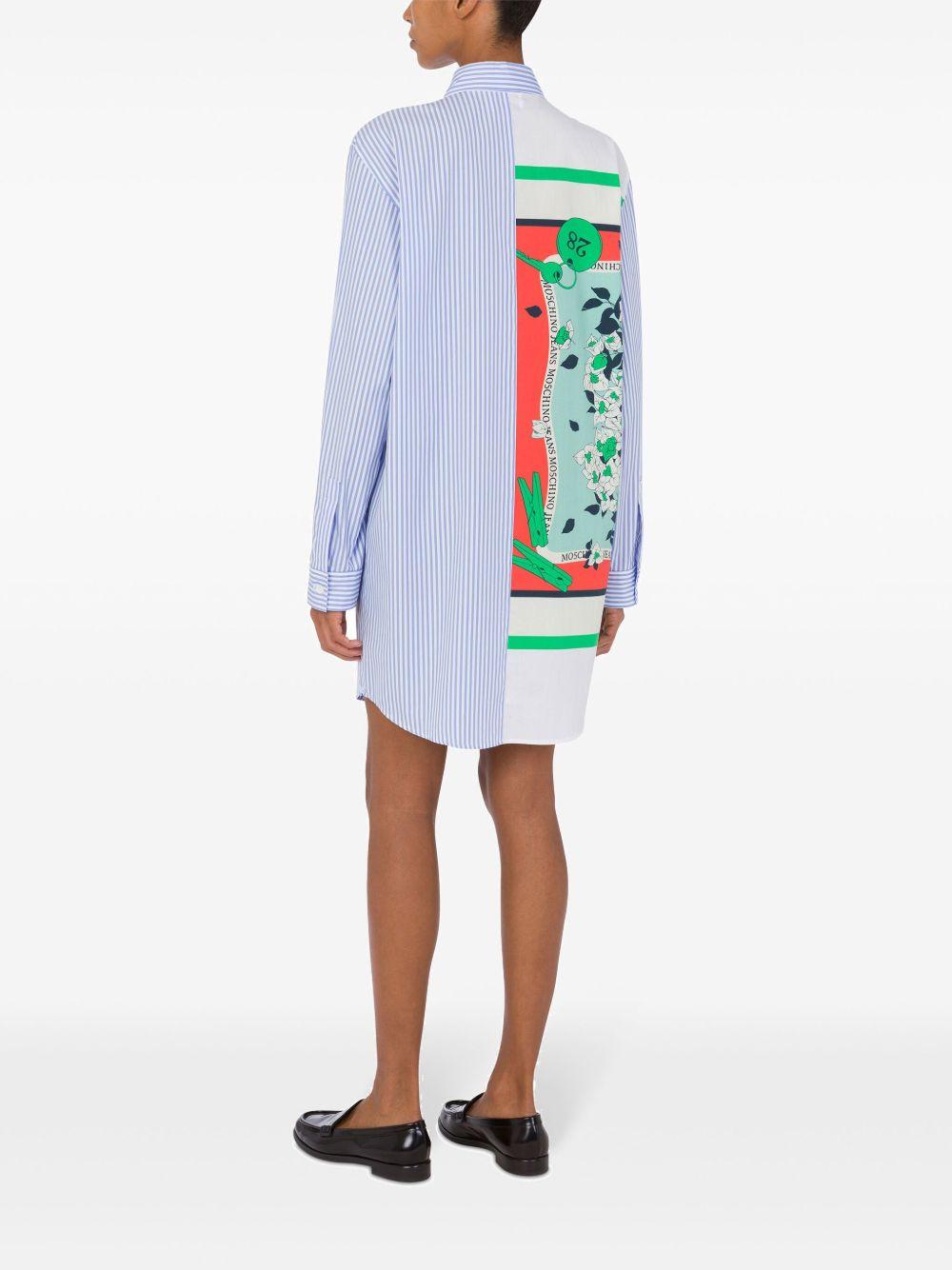 patchwork shirt dress Product Image