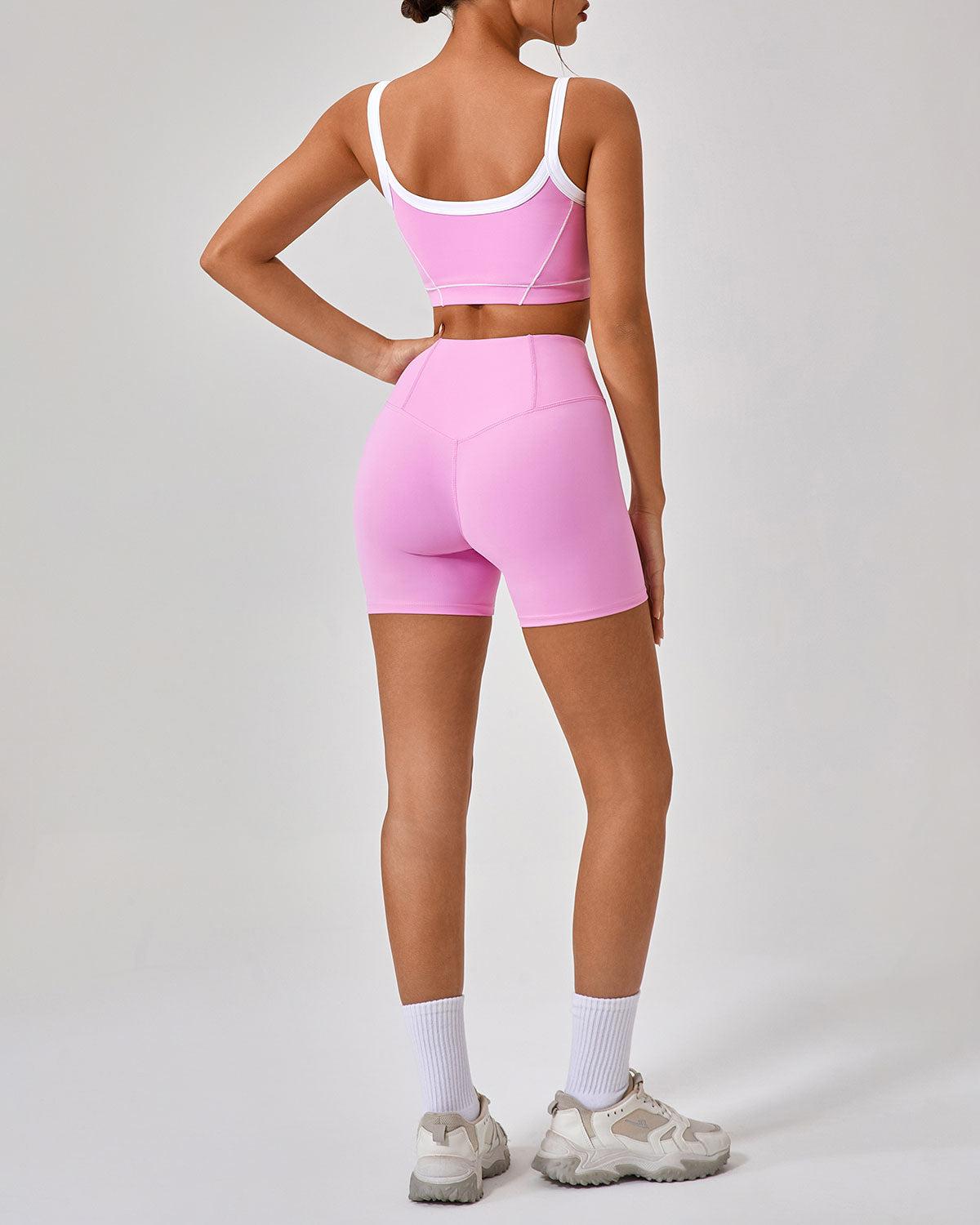 Pink High Stretch Yoga Pants Product Image