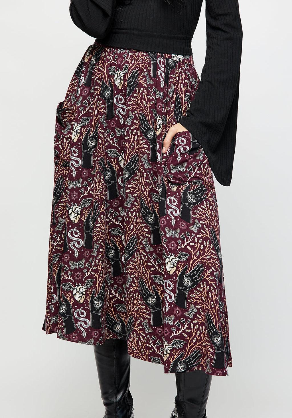 Hemlock Tie Detail Midi Skirt Product Image