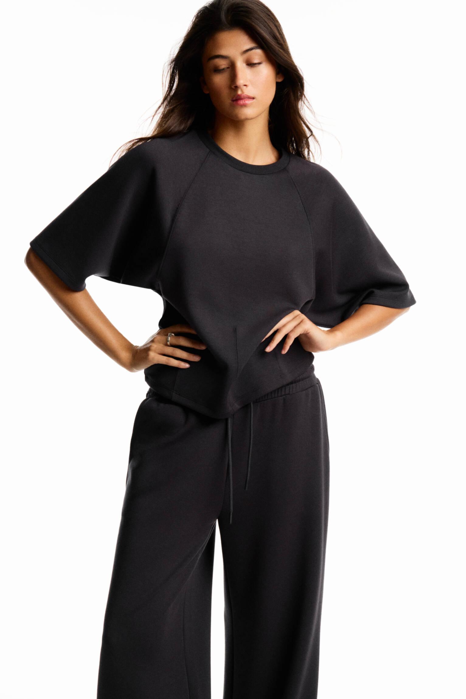 Soft touch short sleeve sweatshirt Product Image