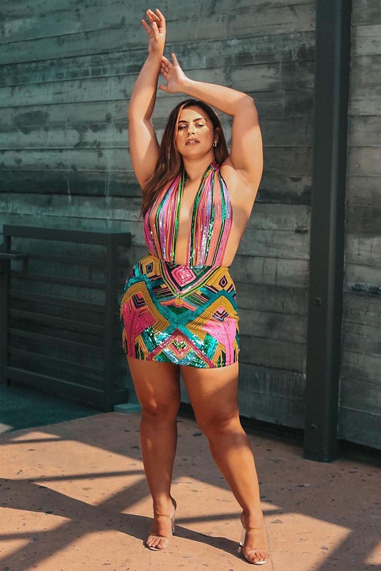 All Types Sequin Mini Dress - Multi Product Image