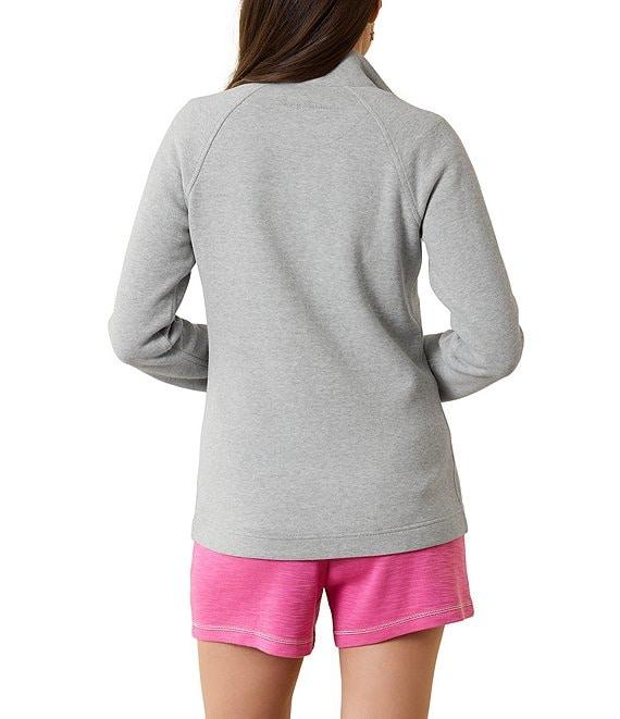 Tommy Bahama Aruba Full Zip Stand Collar Long Sleeve Sweatshirt Product Image