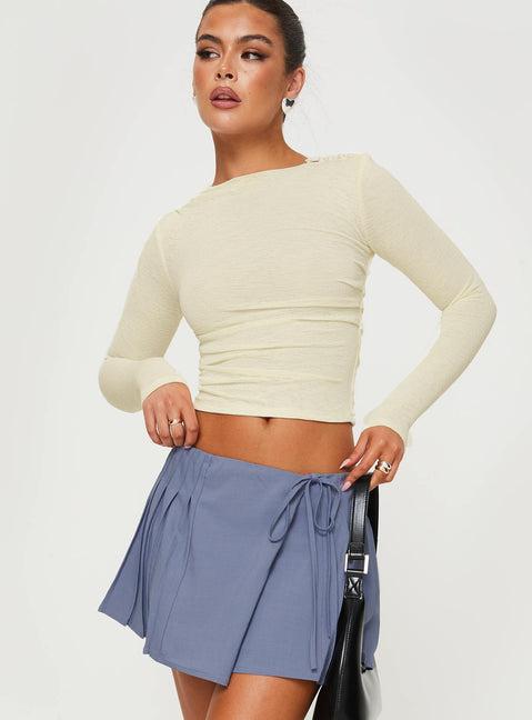 Luvinia Long Sleeve Top Cream Product Image