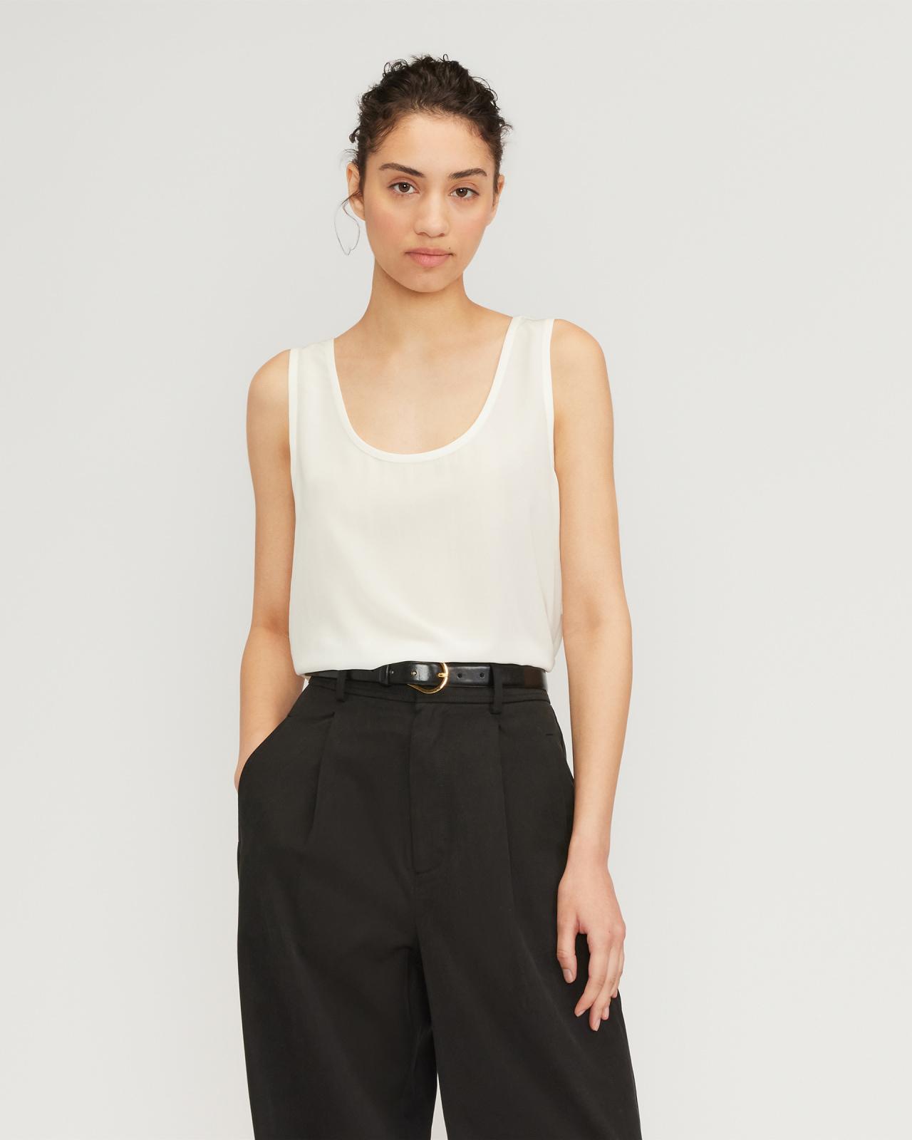 Womens Scoop Tank in Washable Silk by Everlane Product Image