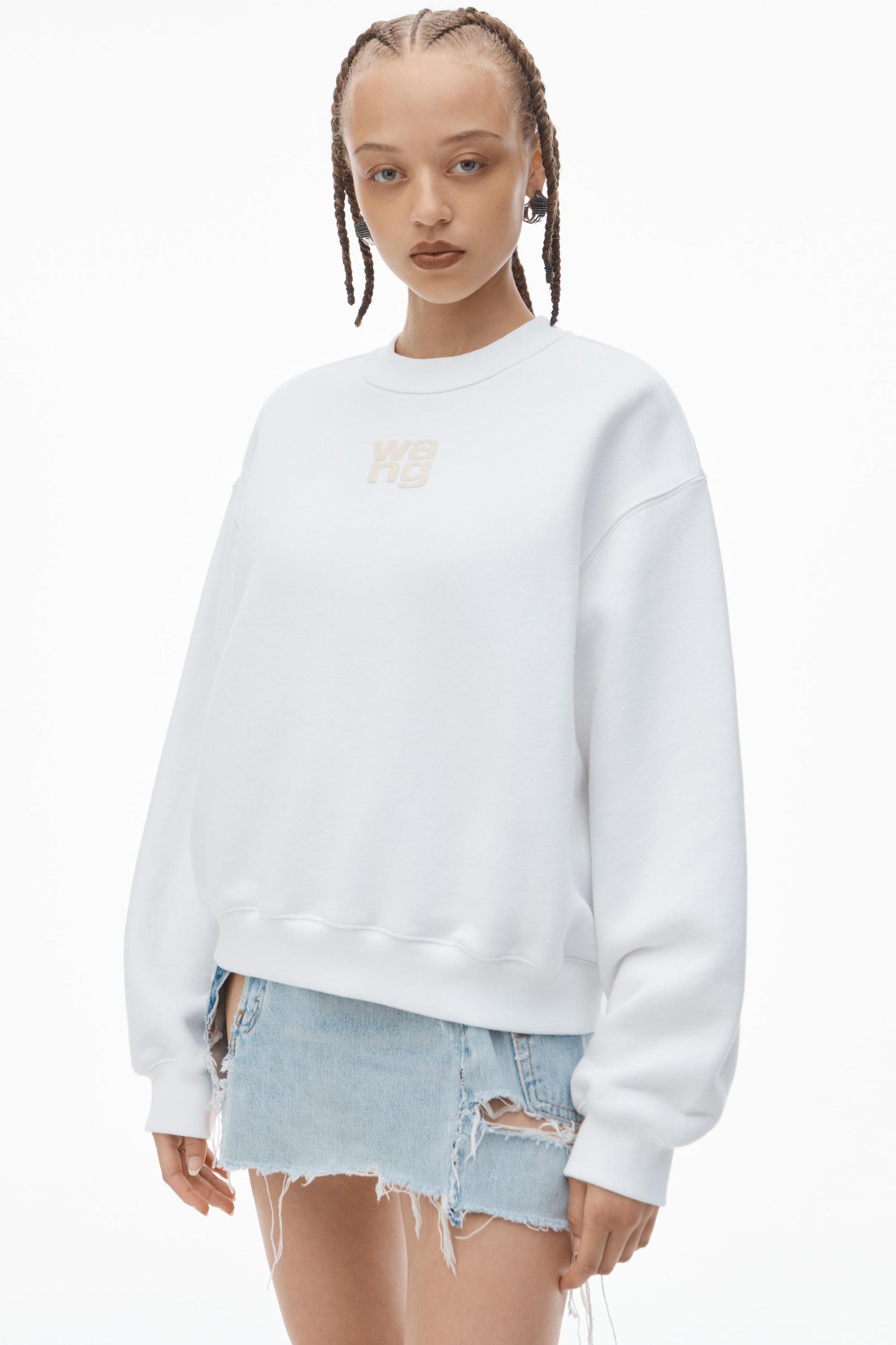 Puff Logo Sweatshirt In Structured Terry Product Image
