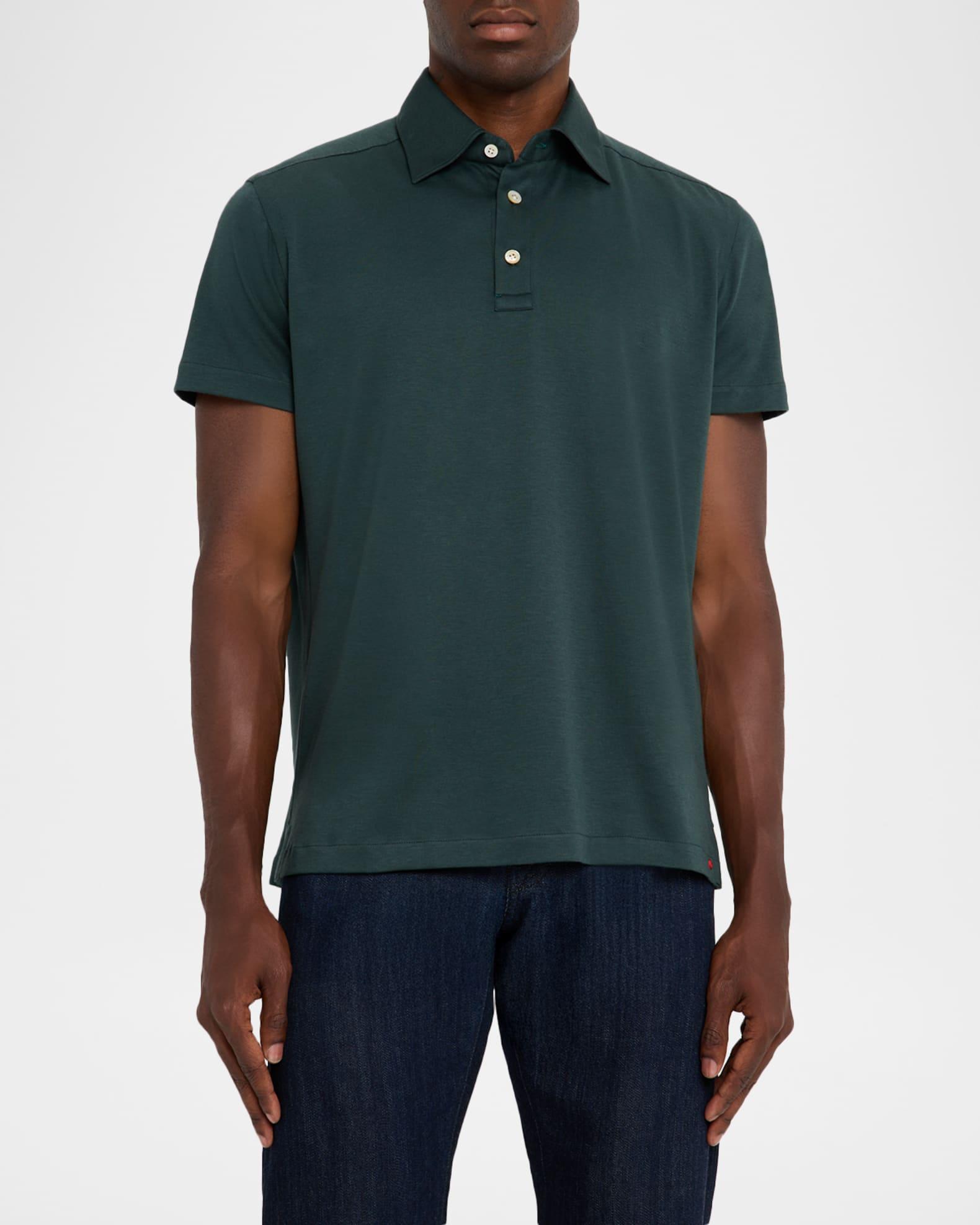 Men's Cotton Classic-Fit Polo Shirt Product Image