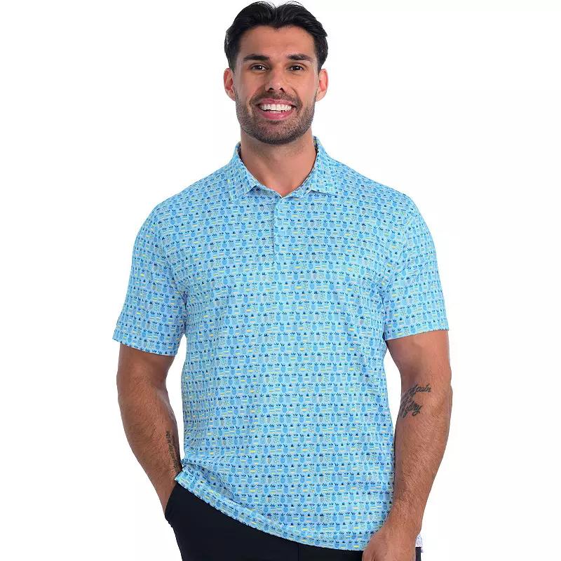 Men's Antigua Crowns Polo, Size: Medium, Blue Breeze Product Image