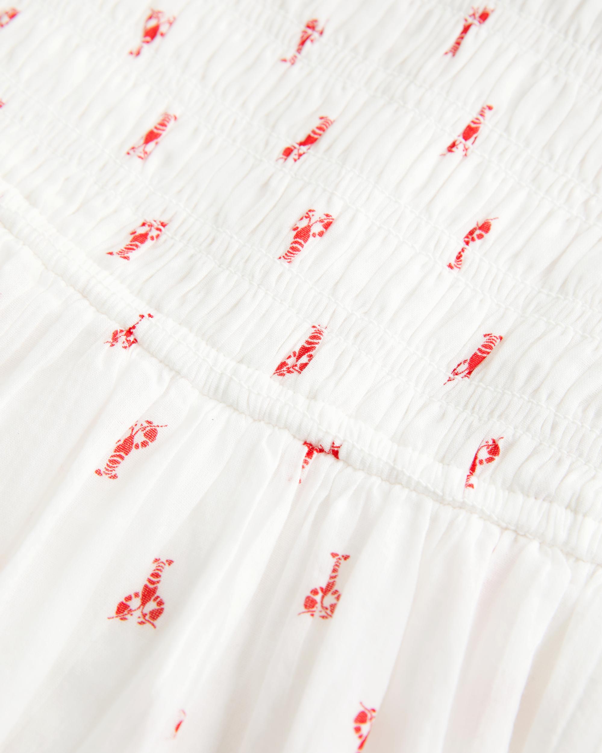 Strapless Smocked Bodice Mini Dress Product Image