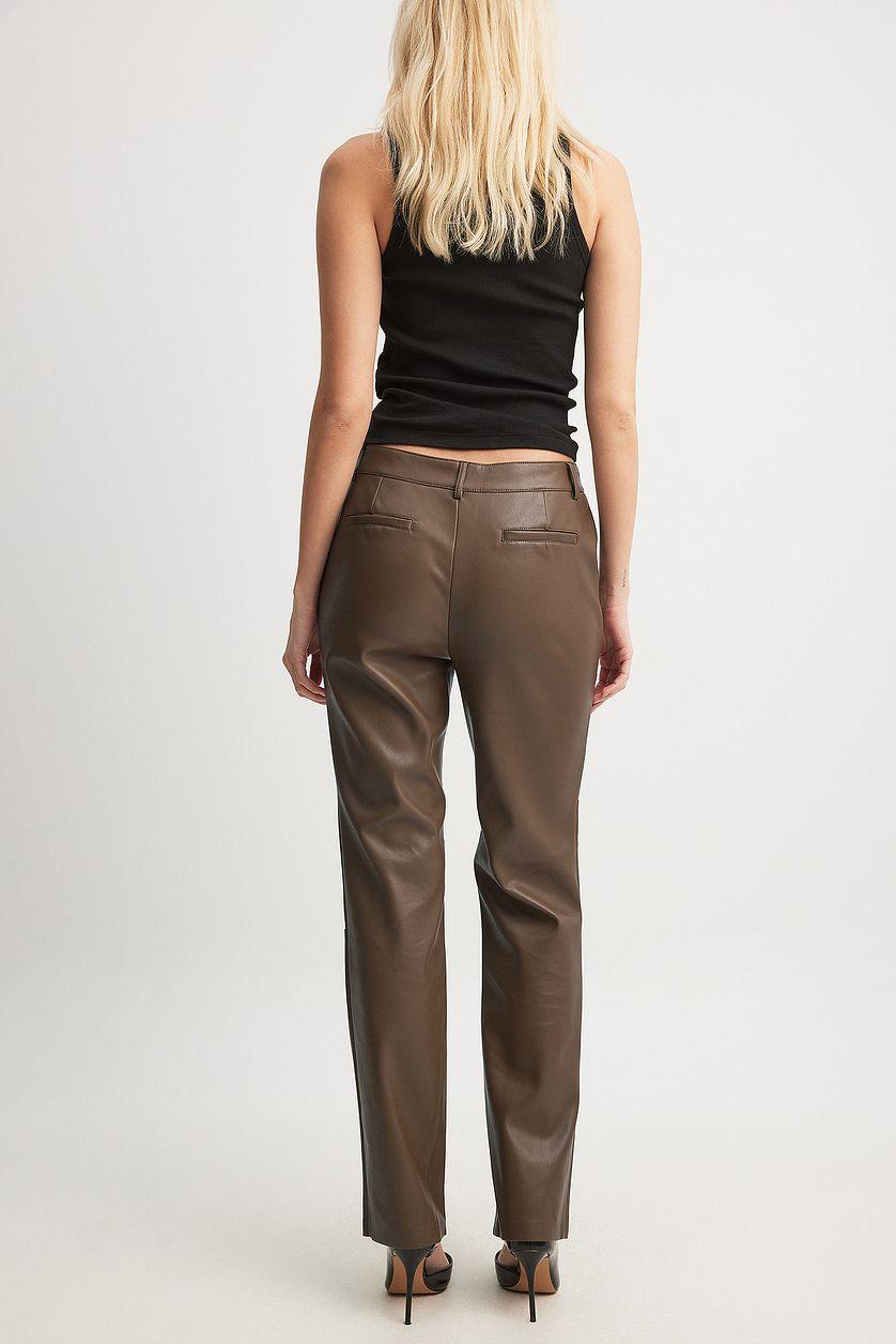 Low Waist PU Trousers Product Image