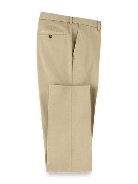 Non-Iron Cotton Stretch Twill Pant - Dark Khaki Product Image