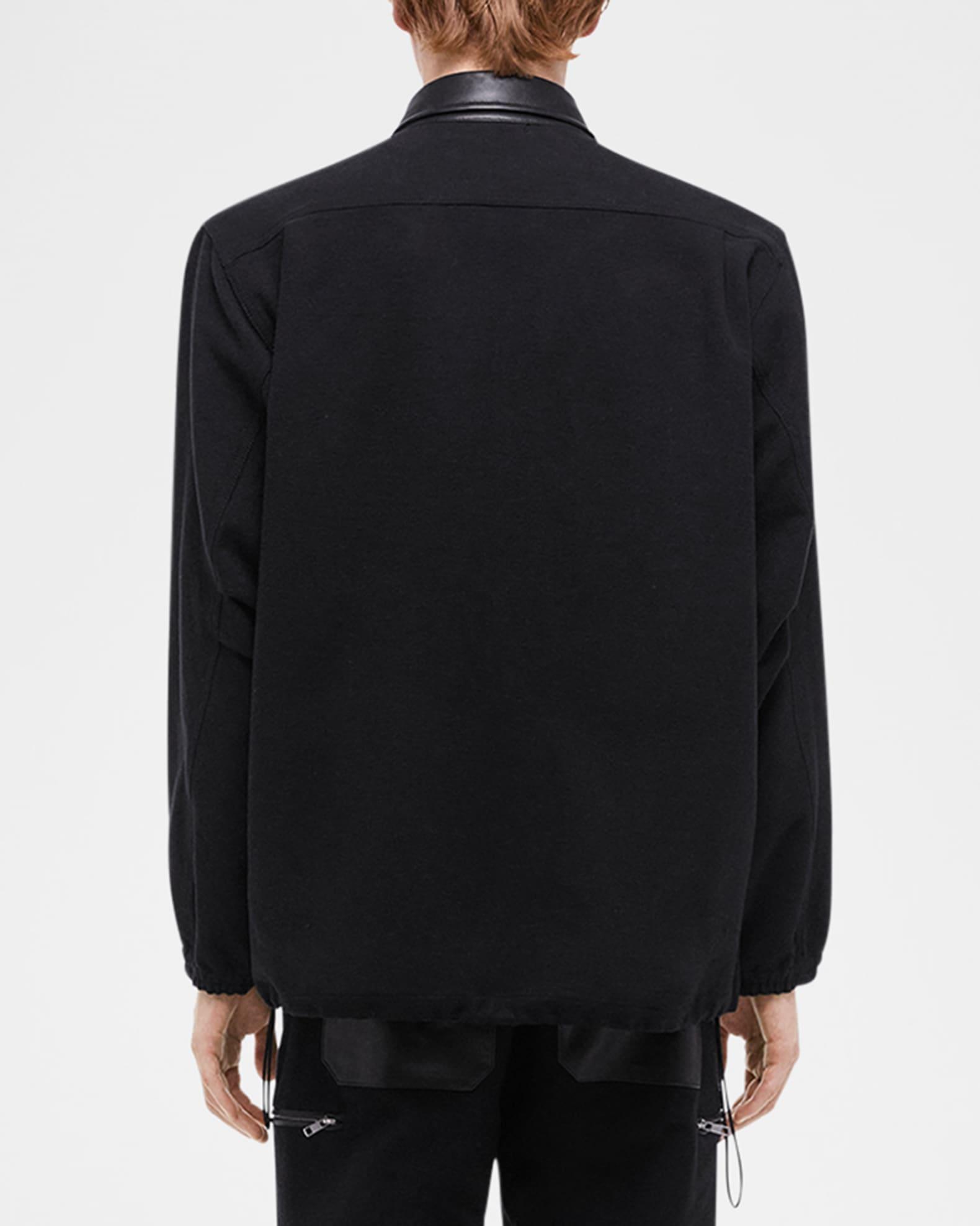 Men's Cotton and Leather Hunting Jacket Product Image