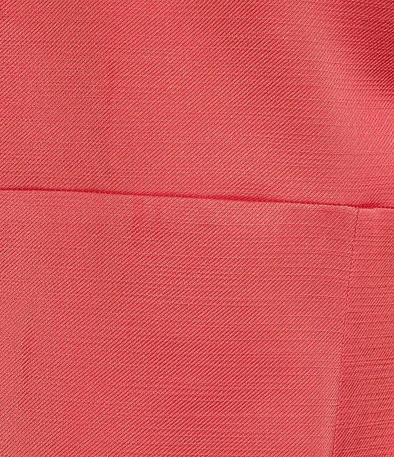 Tara Jarmon Remarquable Satin V-Neck Sleeveless Bow Shoulder Dress Product Image