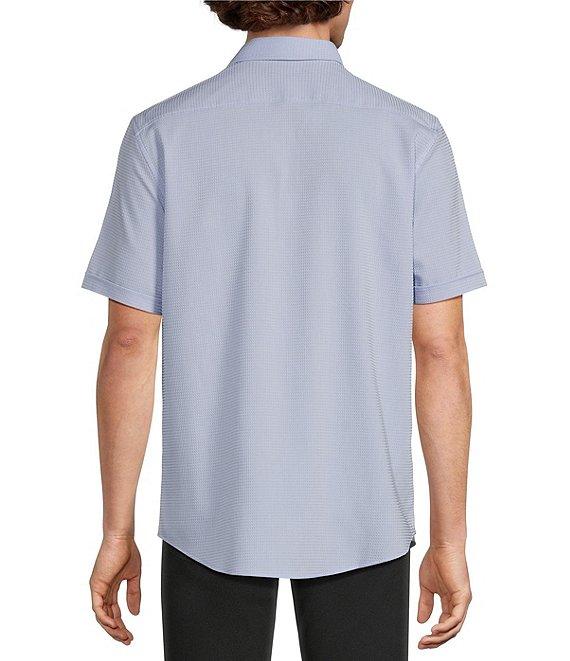 Murano Solid Texture Short Sleeve Woven Shirt Product Image