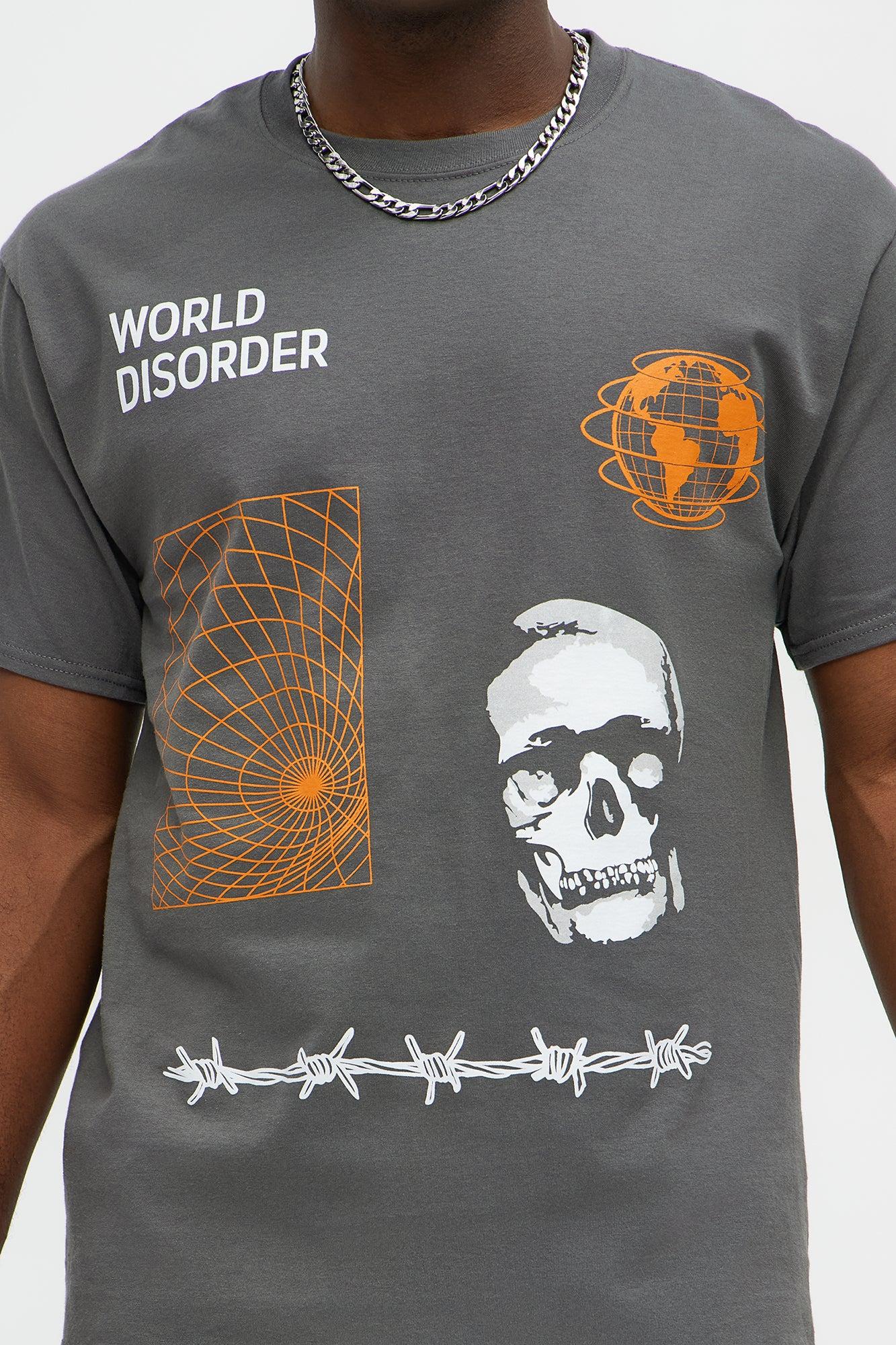 World Disorder System Short Sleeve Tee - Charcoal Product Image