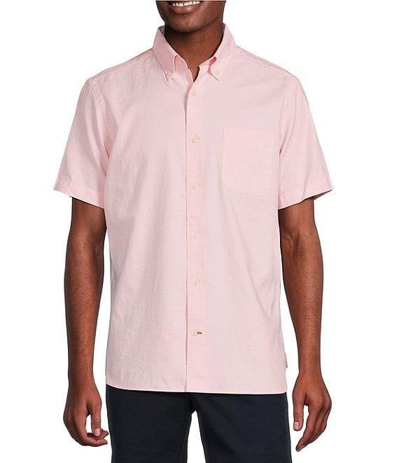 Cremieux Blue Label Solid Light Weight Oxford Short Sleeve Woven Shirt Product Image