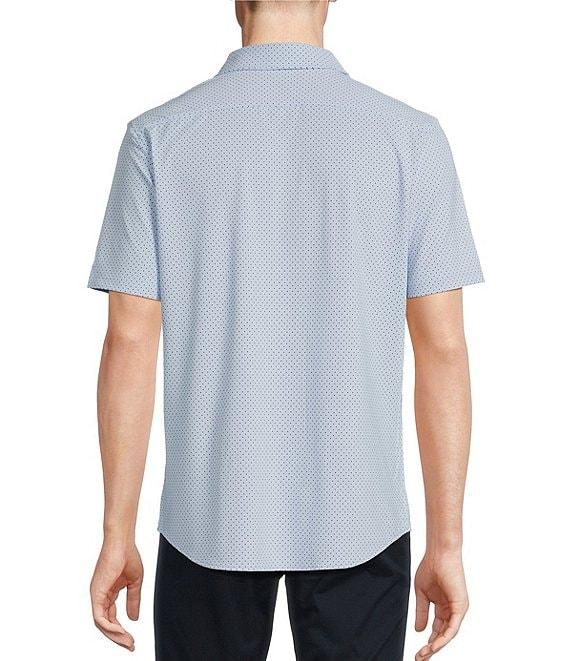 Cremieux Blue Label Dotted Coat Front Knit Short Sleeve Shirt Product Image
