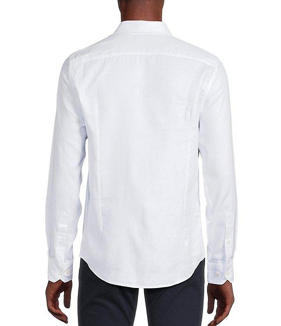 Murano Slim Fit Diamond Dobby Long Sleeve Woven Shirt Product Image