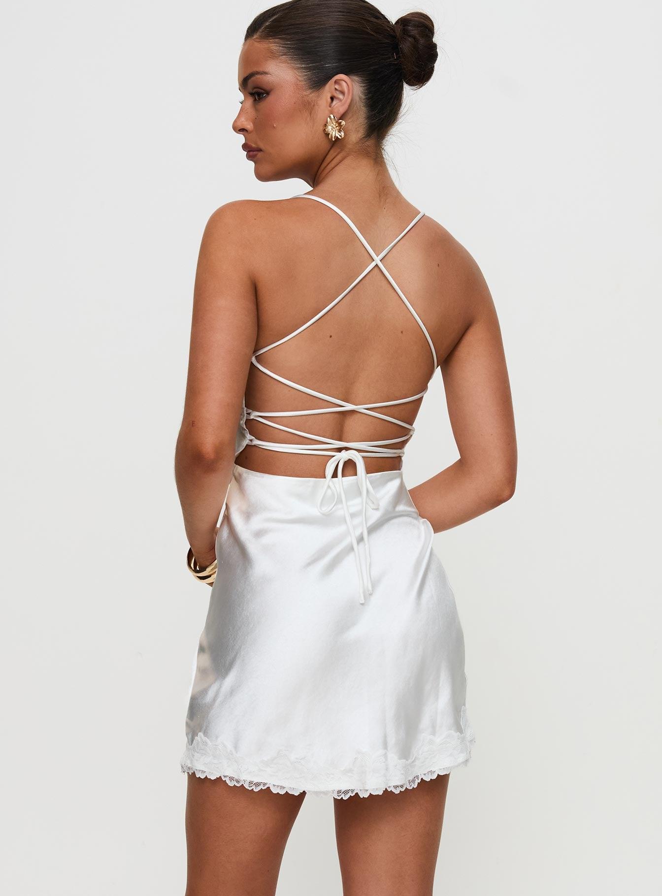 Anysa Mini Dress White Product Image