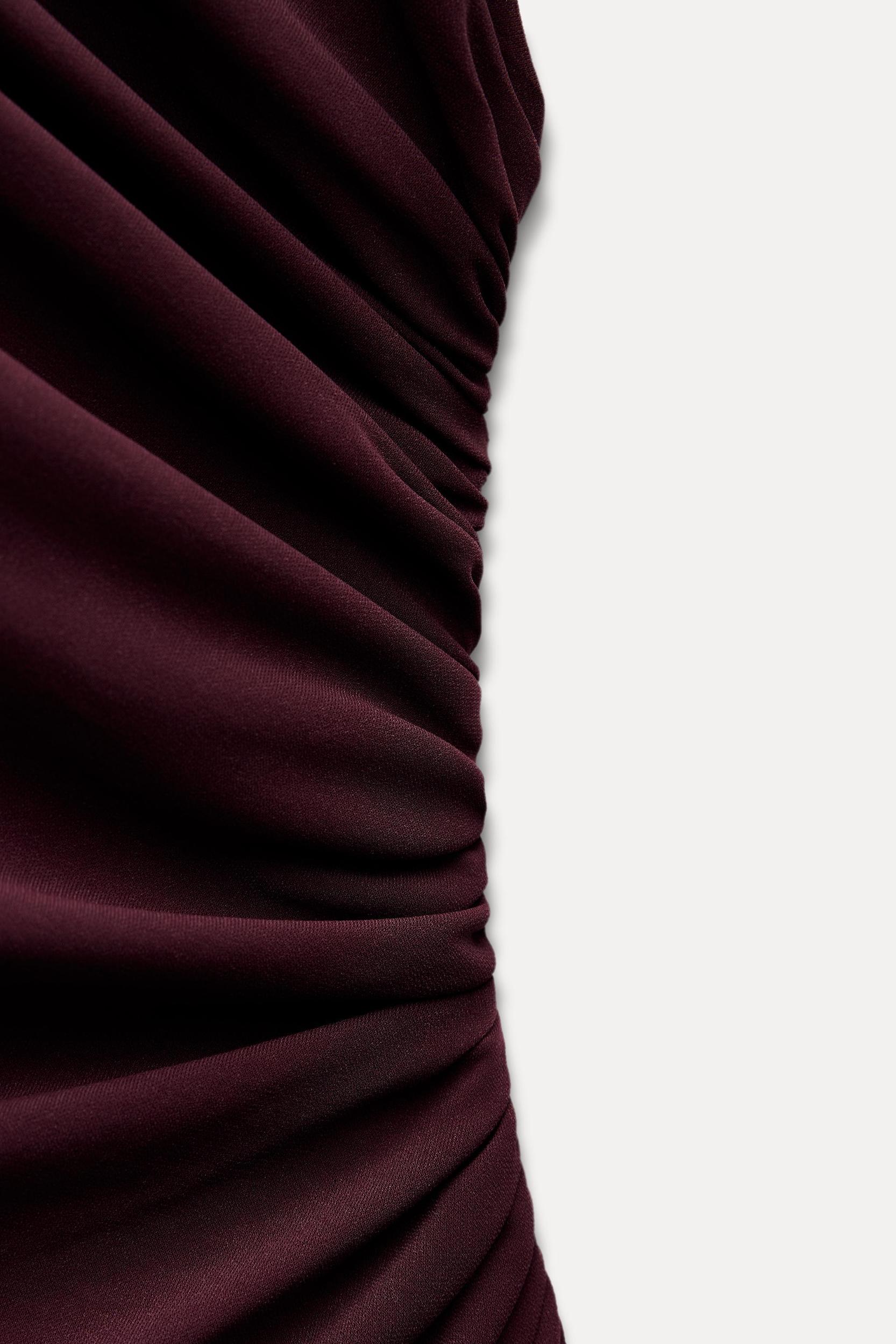 SHORT DRESS WITH RUCHING Product Image