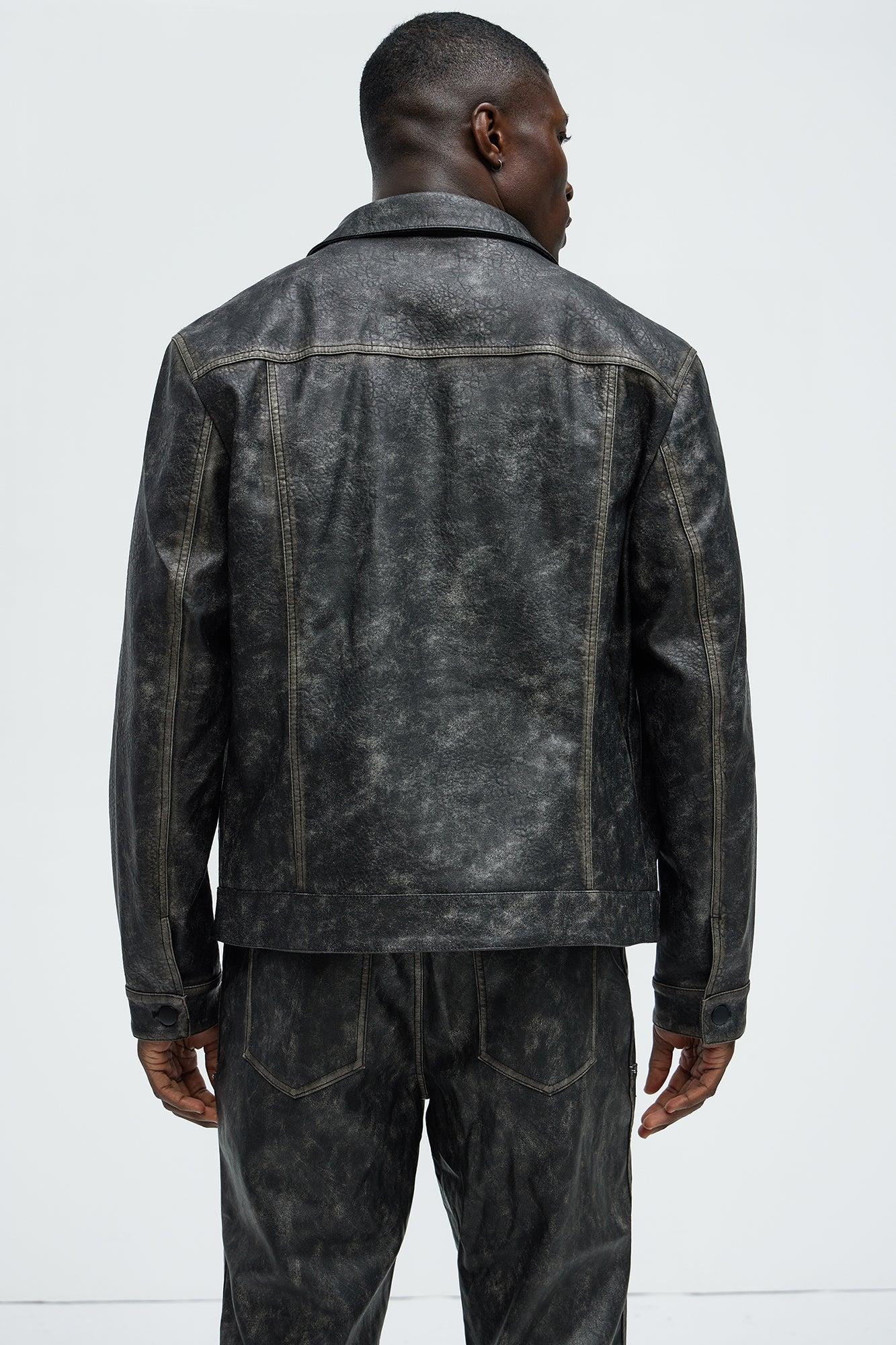 Hear Me Out Trucker Jacket - Black Wash Product Image
