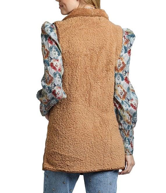 APNY Sherpa Quilted Sleeveless Vest Product Image