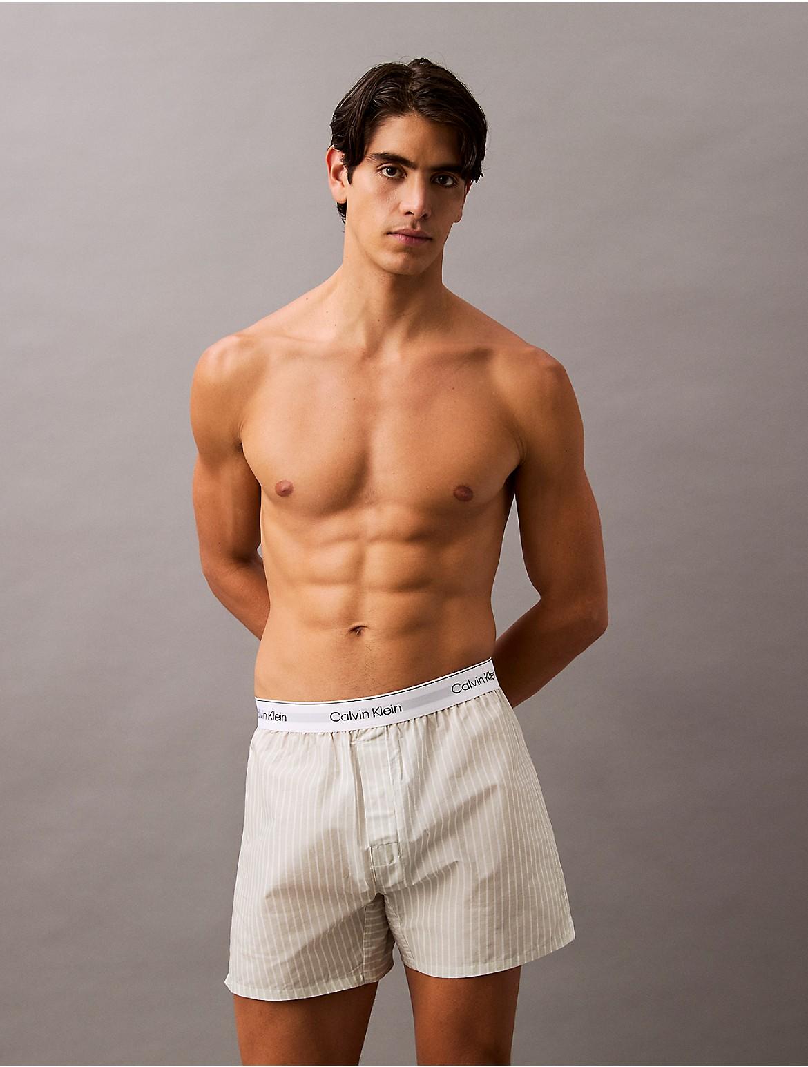 Calvin Klein Mens Cotton Poplin Boxer - Neutral Product Image