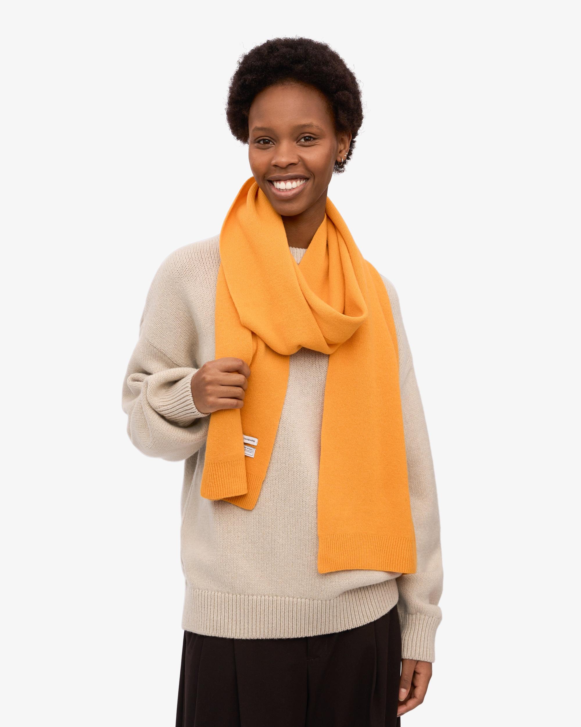 Merino Wool Scarf - Burned Yellow Product Image