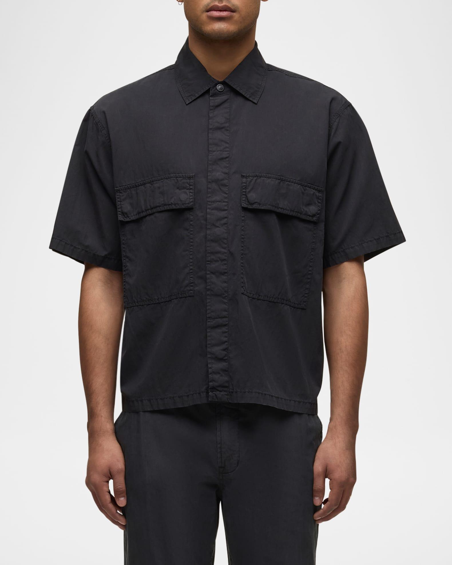 Men's Cotton-Blend Utility Shirt Product Image