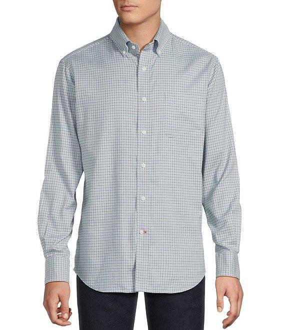 Cremieux Blue Label Washed Oxford Check Long Sleeve Woven Shirt Product Image