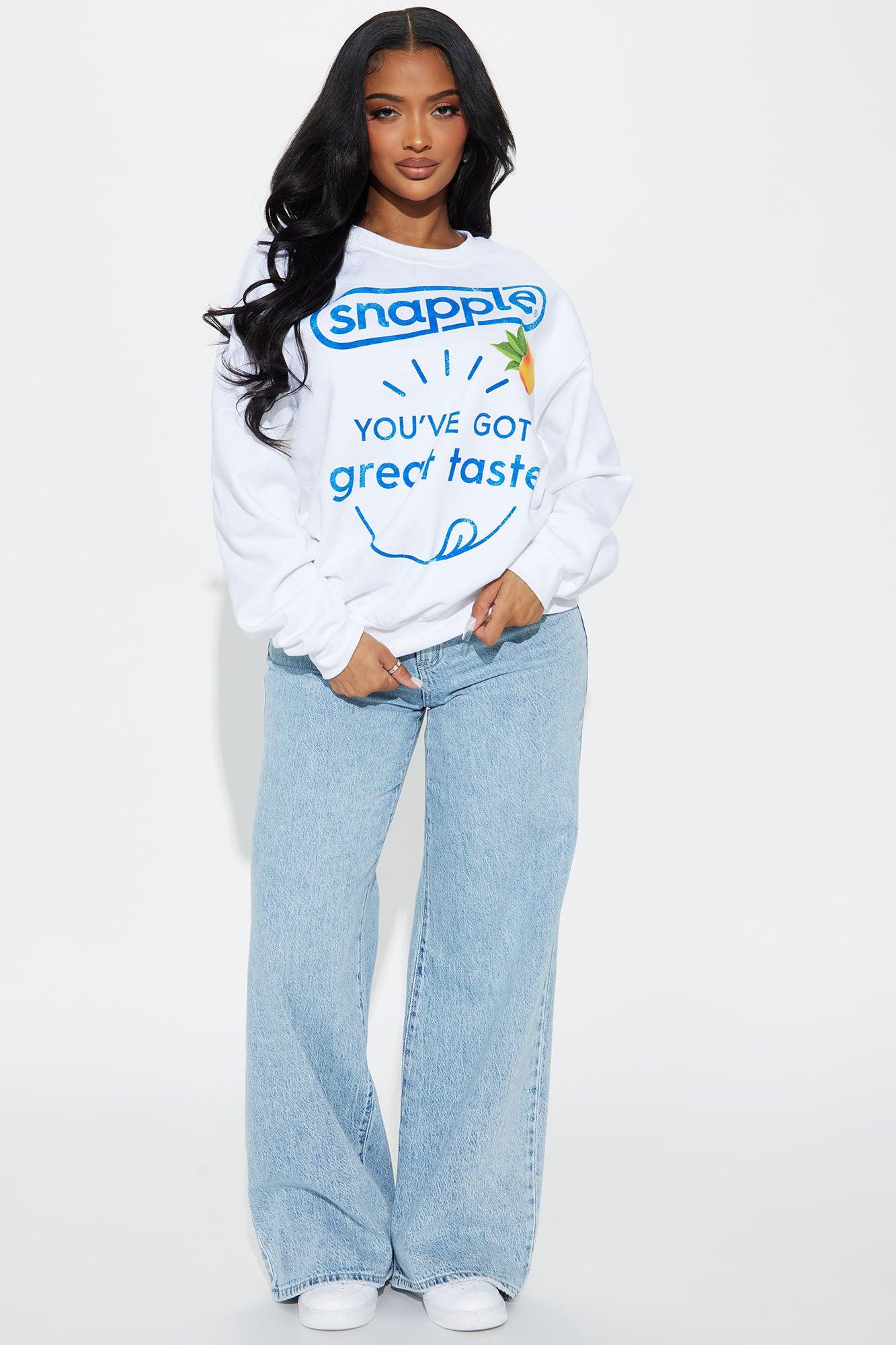 Snapple Crew Neck Sweatshirt - White Product Image