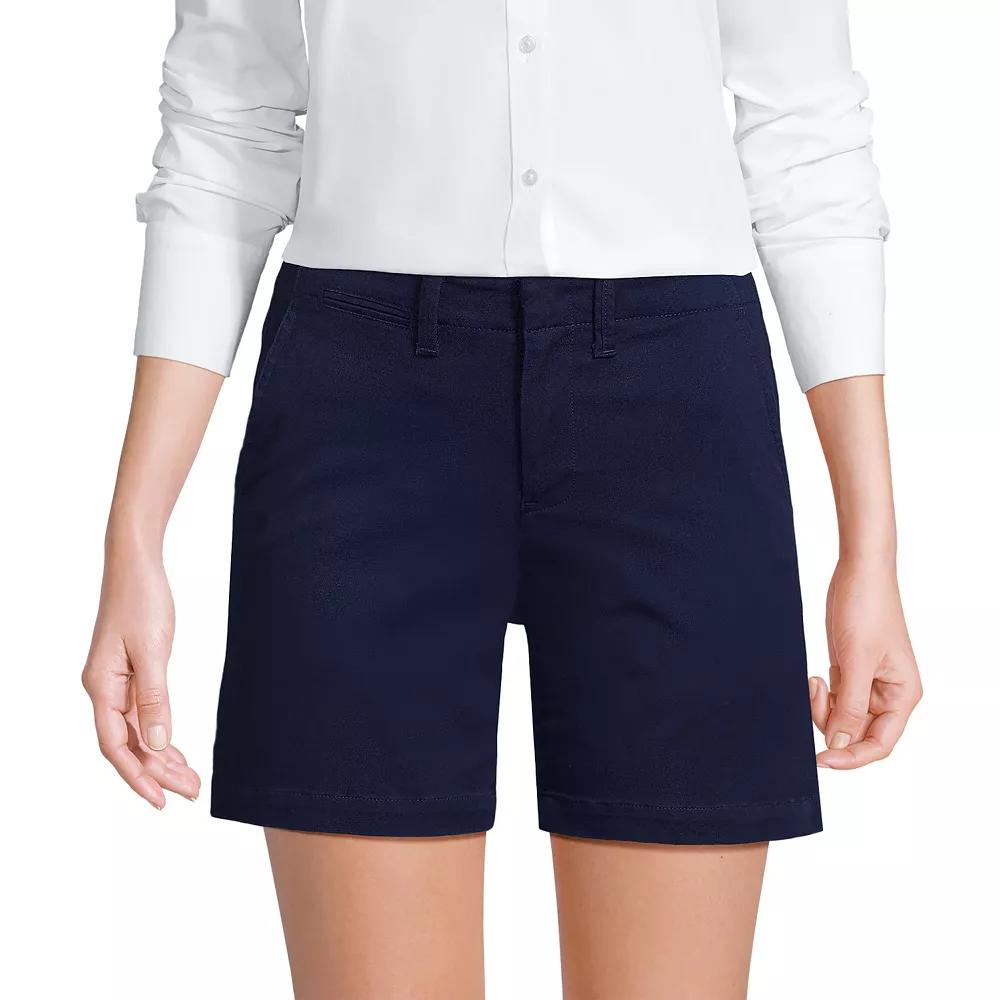 Women's Lands End Classic 7-in. Chino Shorts,  Product Image