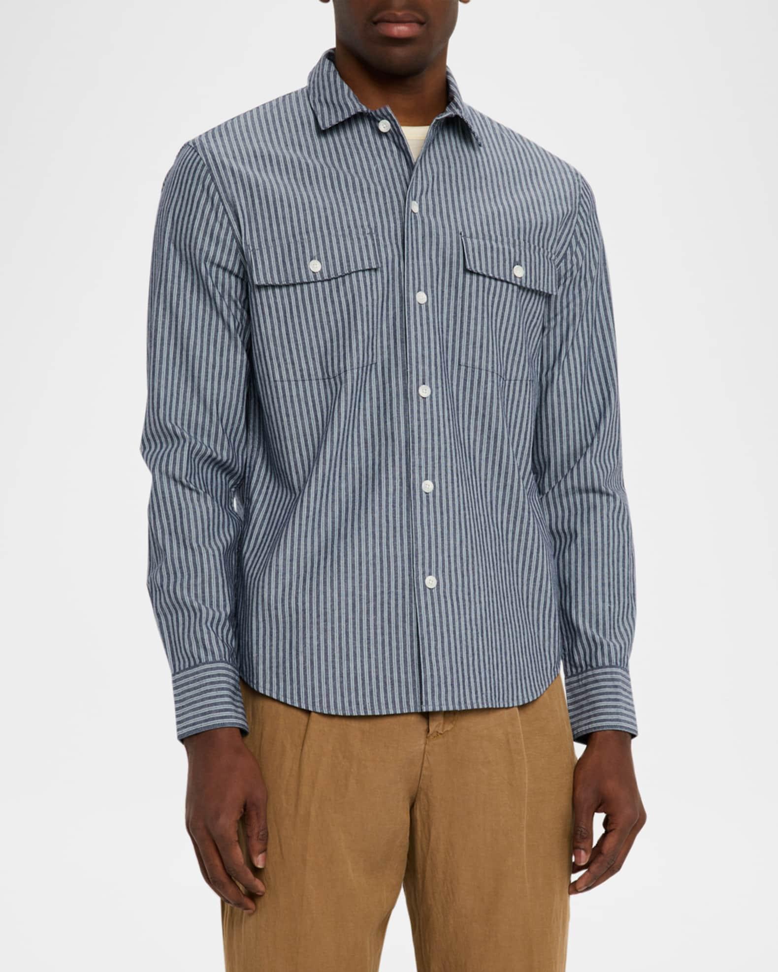 Men's Railroad Stripe Sport Shirt Product Image