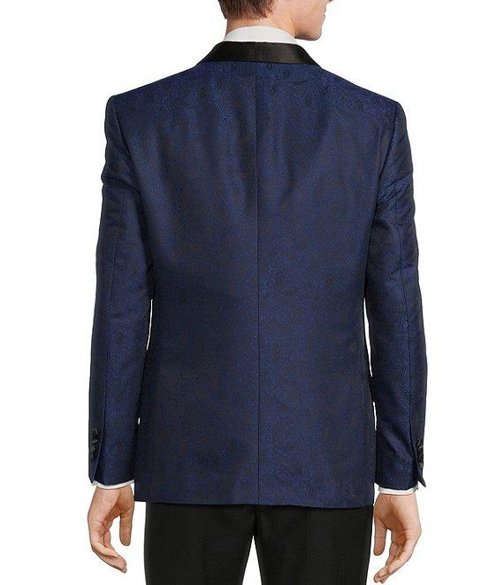 Tre Vero Modern Fit Paisley Jacquard Pattern Suit Jacket Product Image