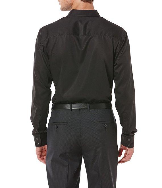 Perry Ellis Non-Iron Solid Long-Sleeve Twill Shirt Product Image