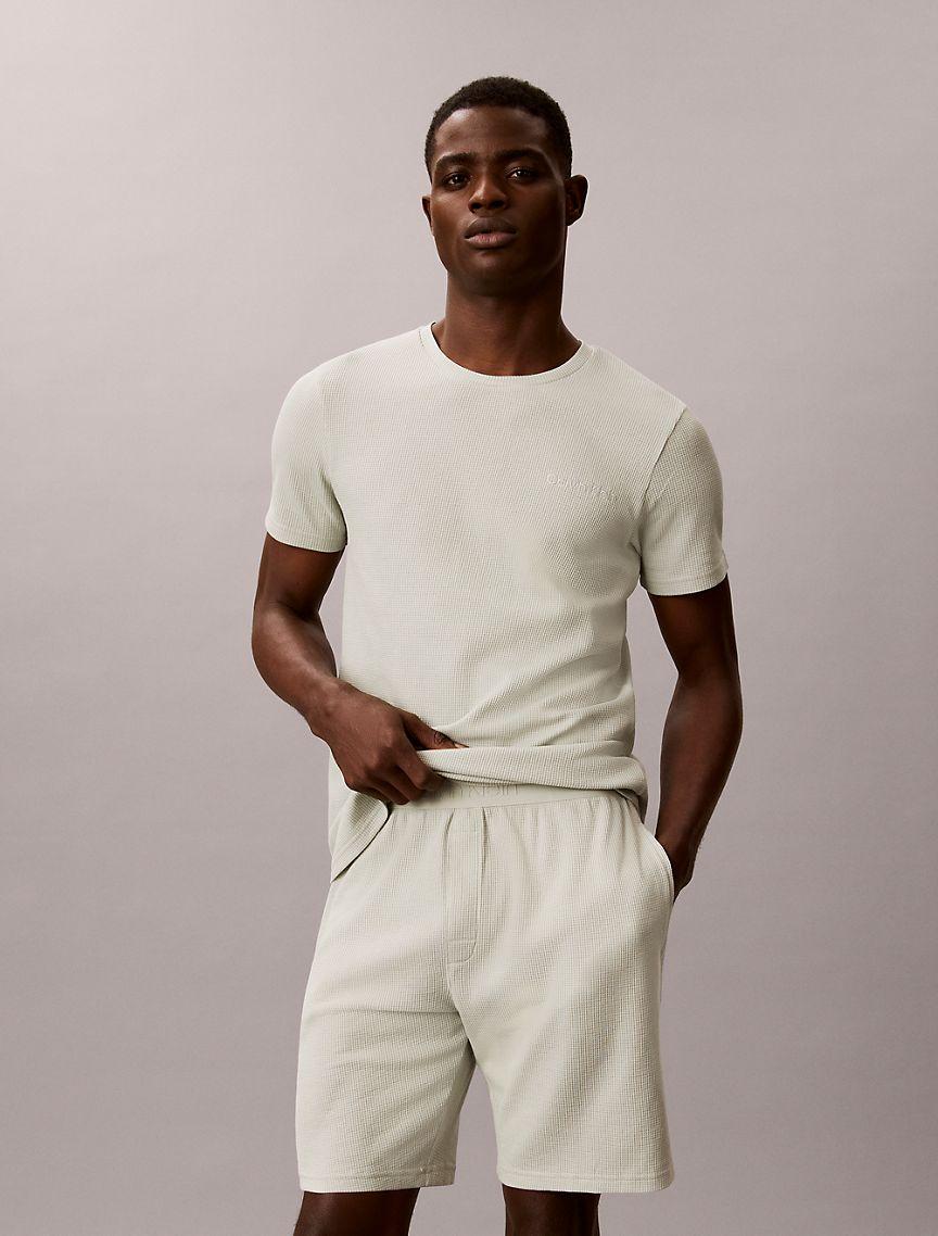 Waffle Knit Sleep Shorts Product Image
